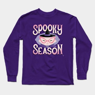 Spooky Season Cat Witch Long Sleeve T-Shirt